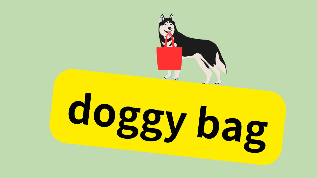 doggy bagは「持ち帰り用の袋」の意味です